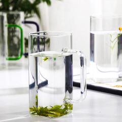 Custom Tall Glass Mugs Handmade Borosilicate Tea Coffee Cup For Home Office